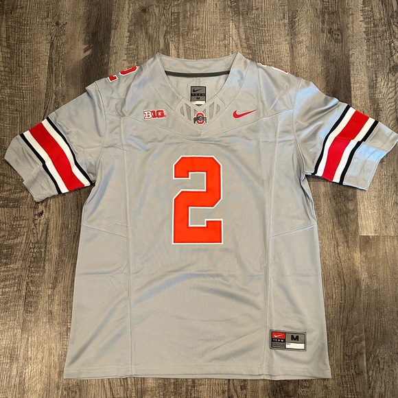 Caleb Downs Ohio State Buckeyes Gray Jersey Men’s Size XL-XXL - Picture 2 of 8